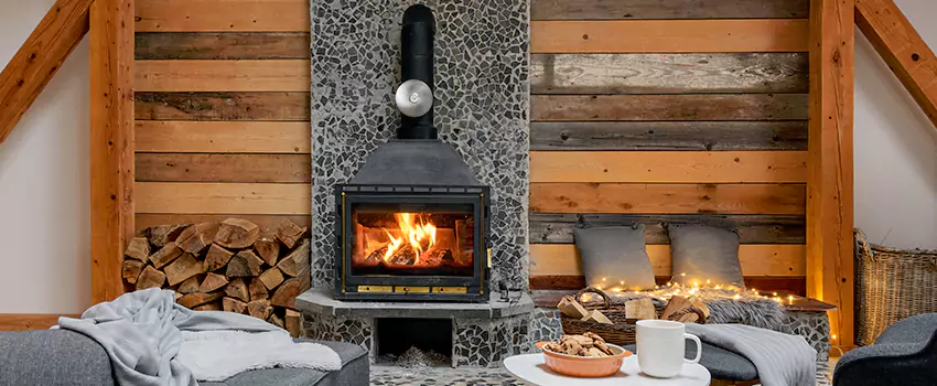 Thelin Hearth Products Direct Vent Gas Stove Fireplace Inspection in Sandy Springs, Georgia
